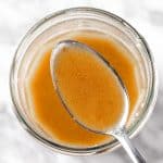 A spoonful of chili lime vinaigrette.