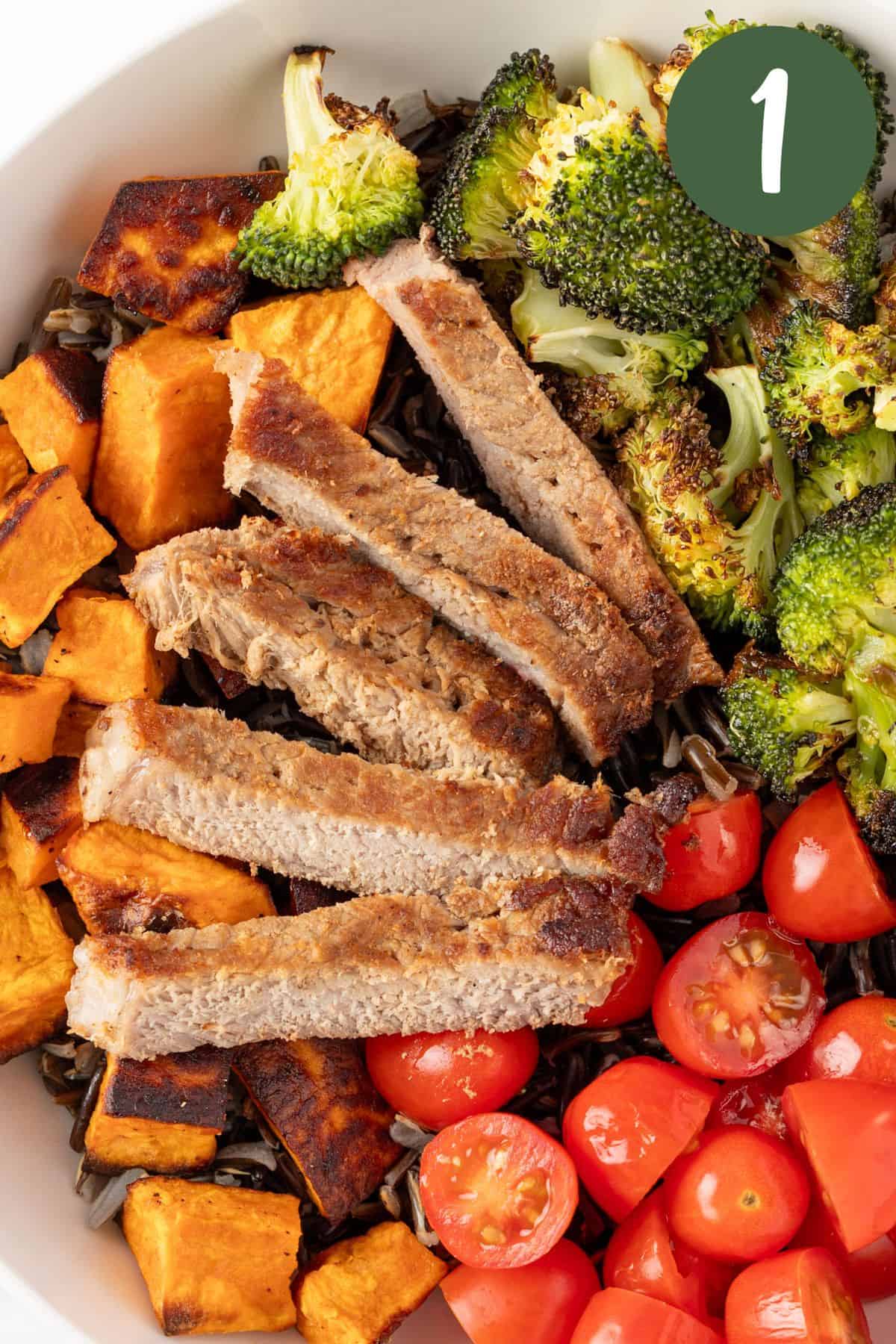 A process photo illustrating step 1.