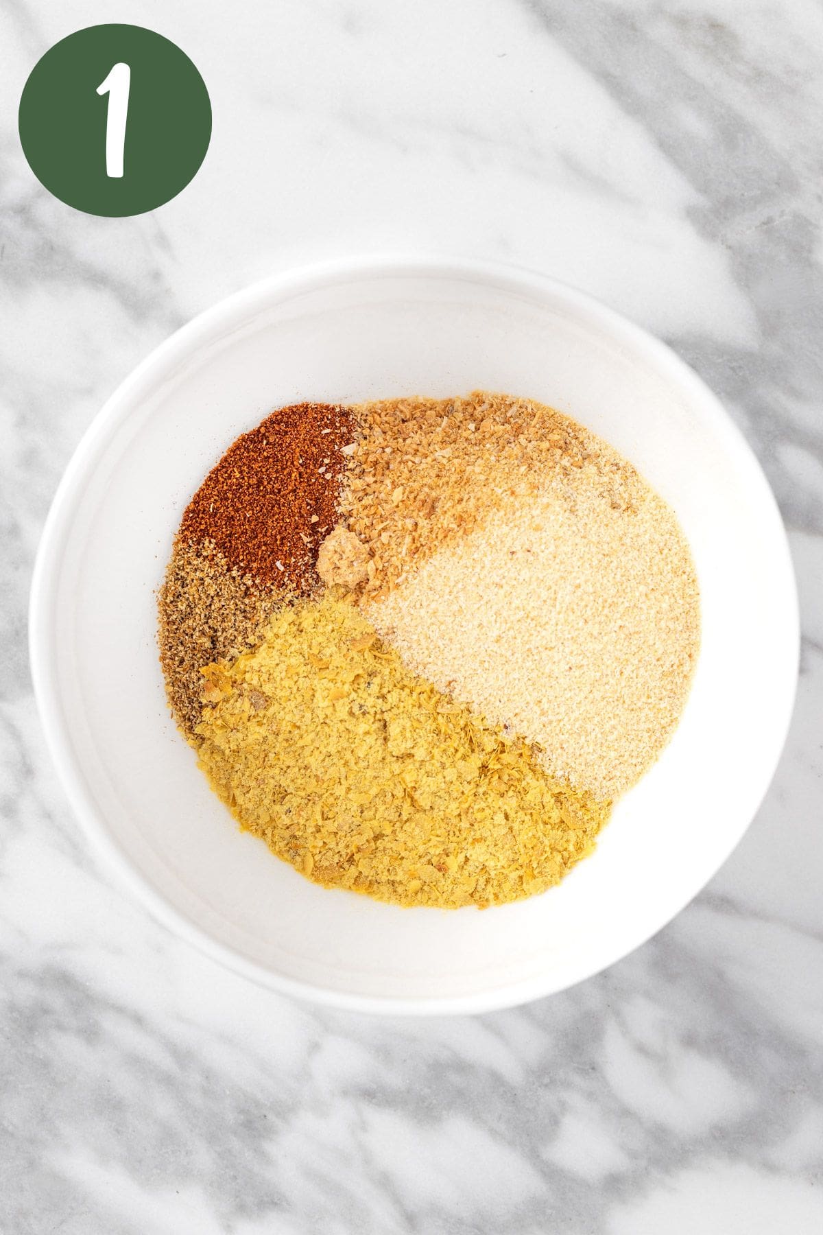 A process photo illustrating step 1.